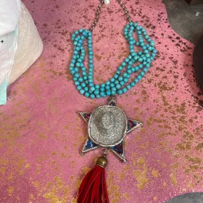 JCOON America Star Hat Necklace