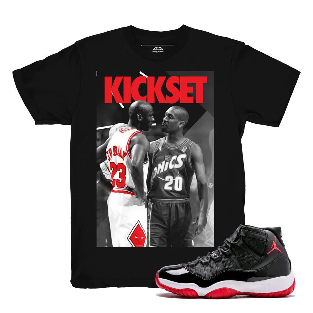 Jordan 11 Bred MJ Payton Box Logo Shirt