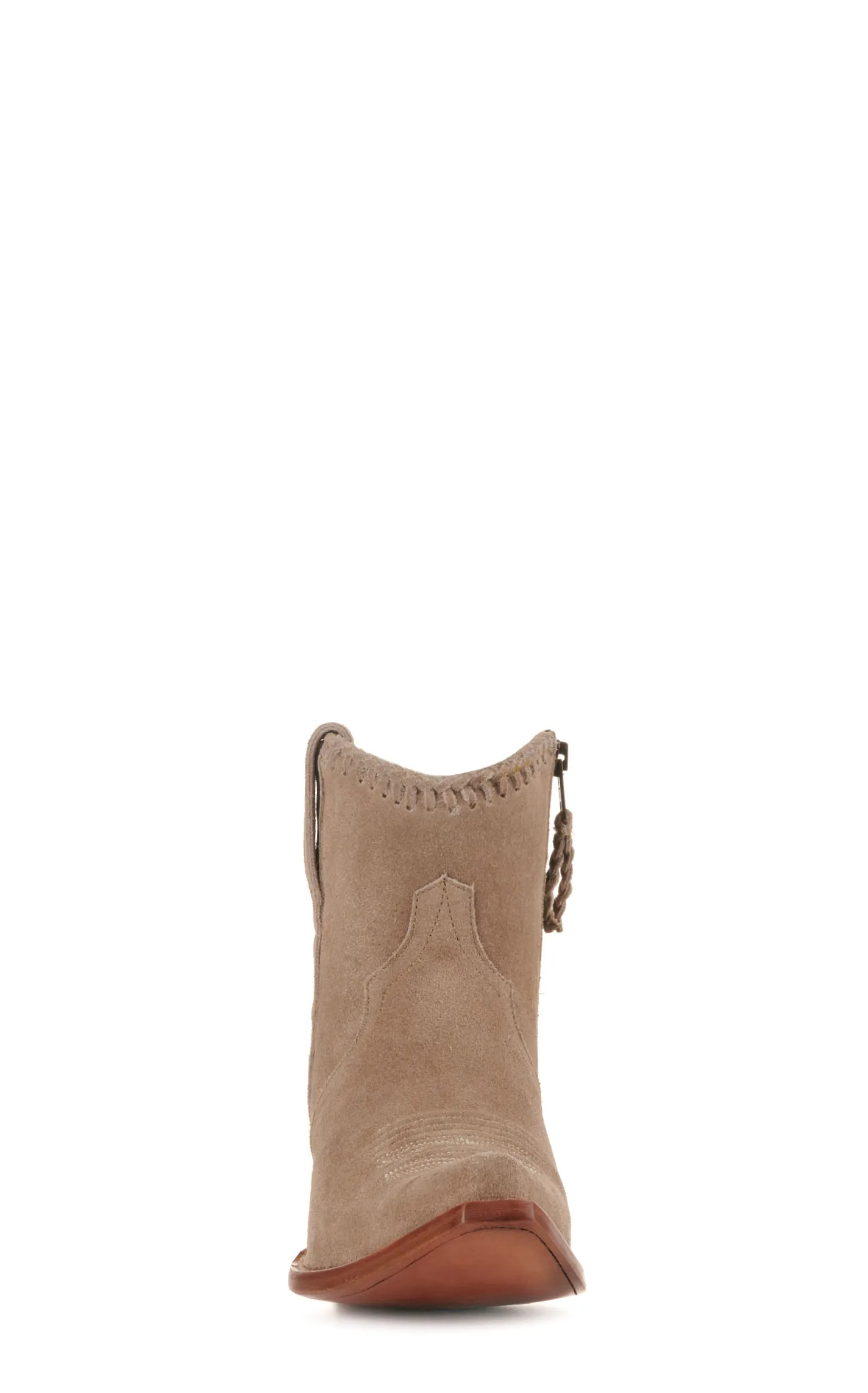 JRC & Sons Women's Morgan Water-Resistant Suede Snip Toe Booties in Sand