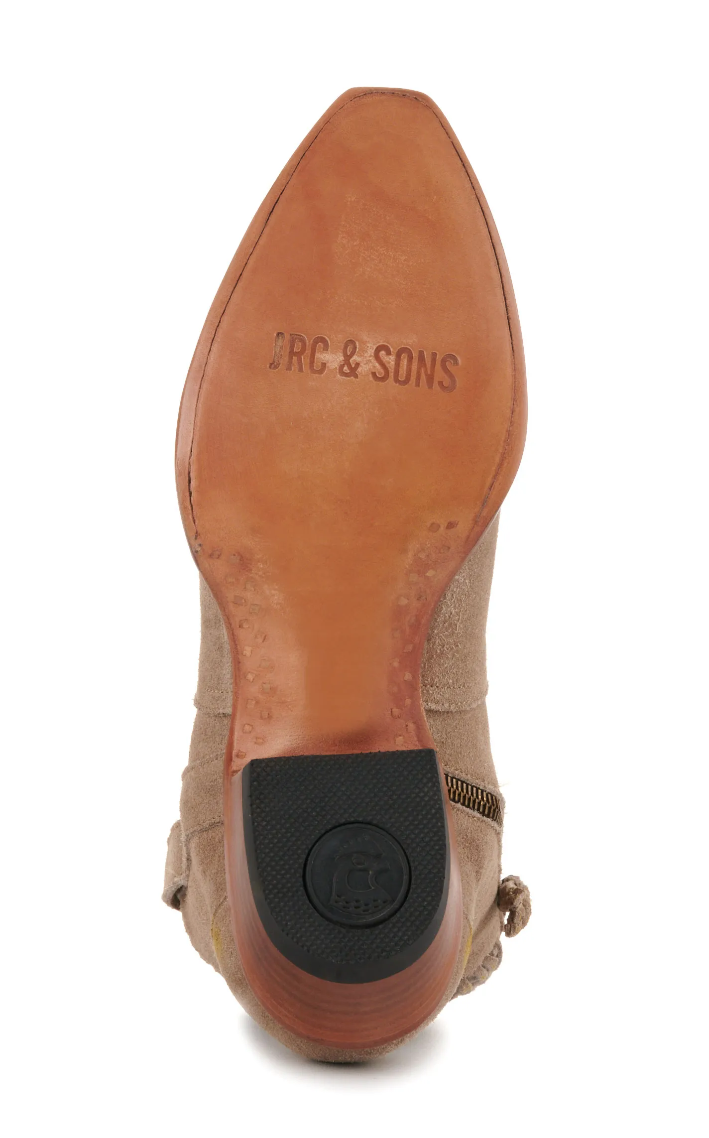 JRC & Sons Women's Morgan Water-Resistant Suede Snip Toe Booties in Sand