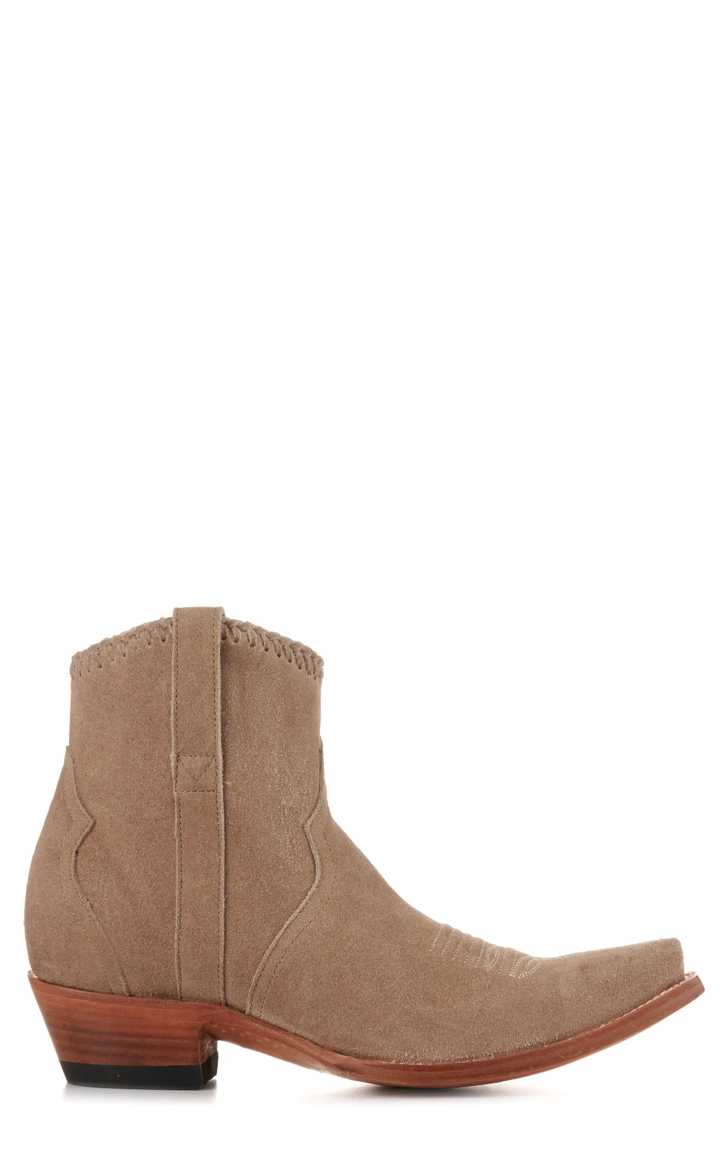 JRC & Sons Women's Morgan Water-Resistant Suede Snip Toe Booties in Sand