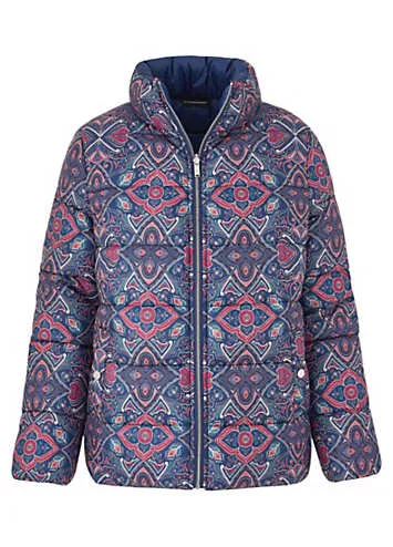 Kaleidoscope Printed Reversible Puffer Coat | Grattan