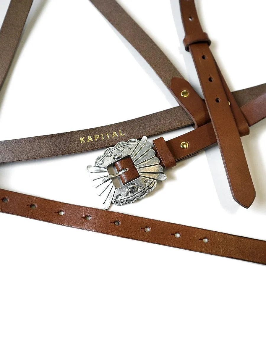 Kapital Leather Pueblo Buckle Harness (Time Sale)