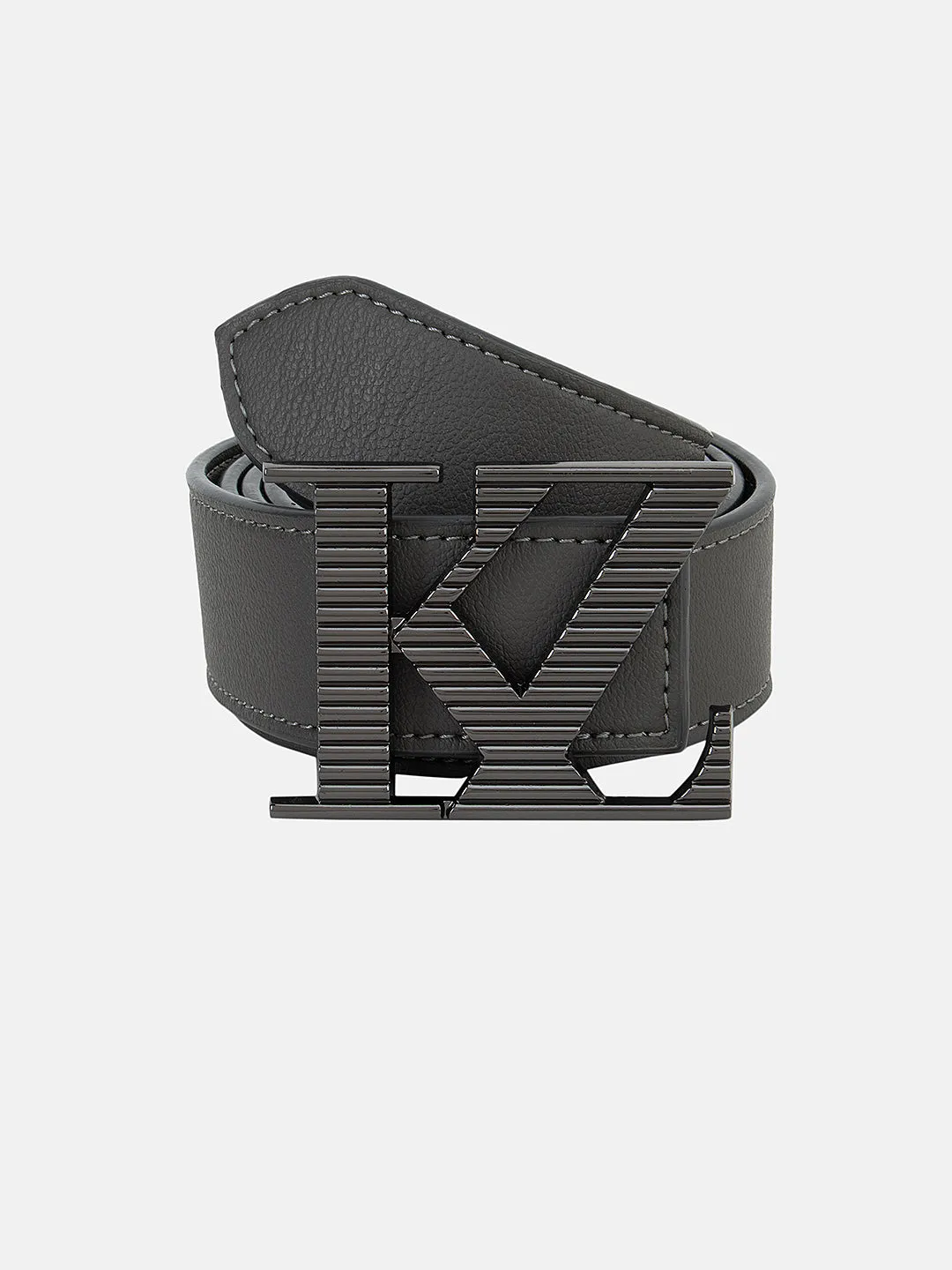 Kz Gunmetal Vegan Leather Belt