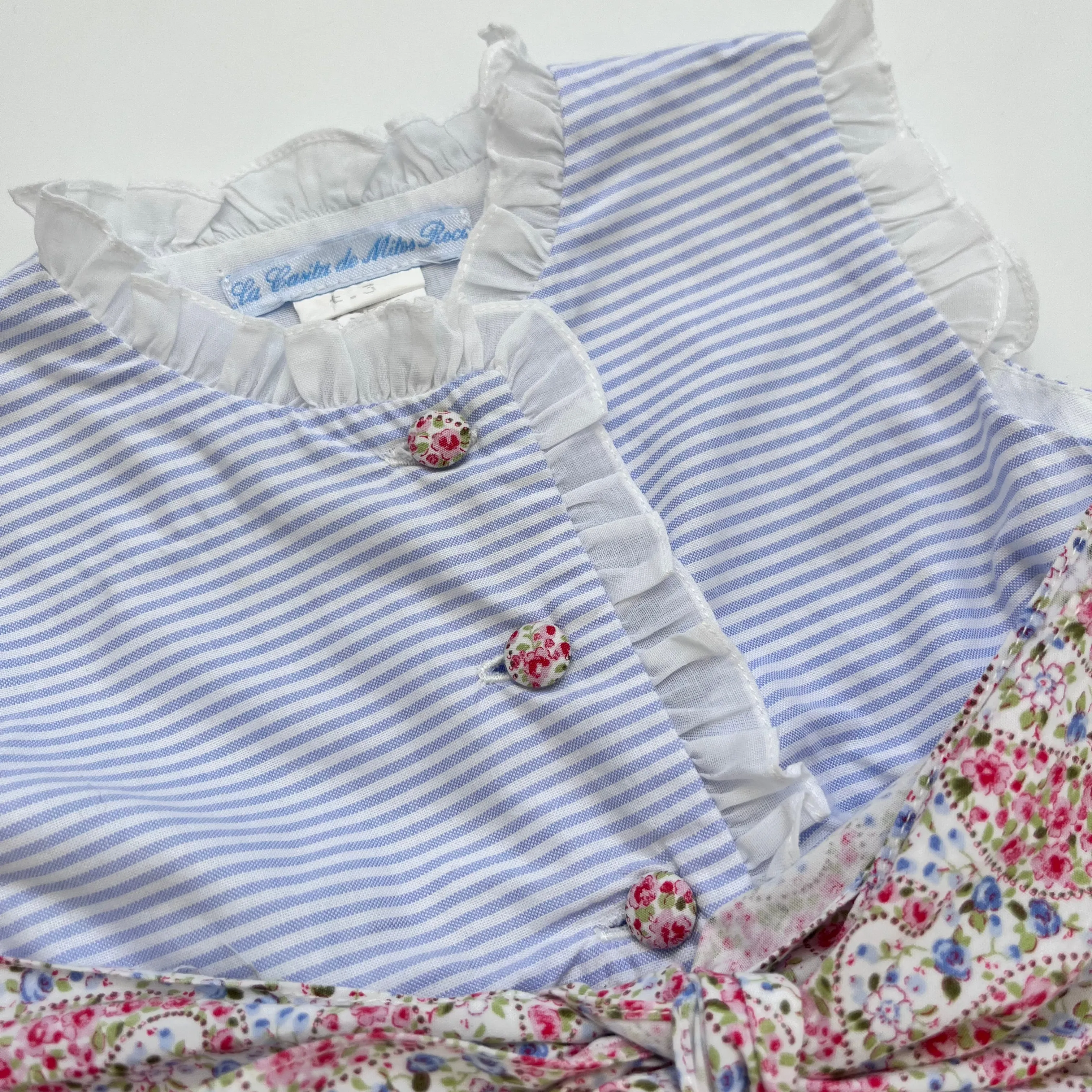 La Casita De Mitos Roca Blue And White Stripe Dress: 3 Years