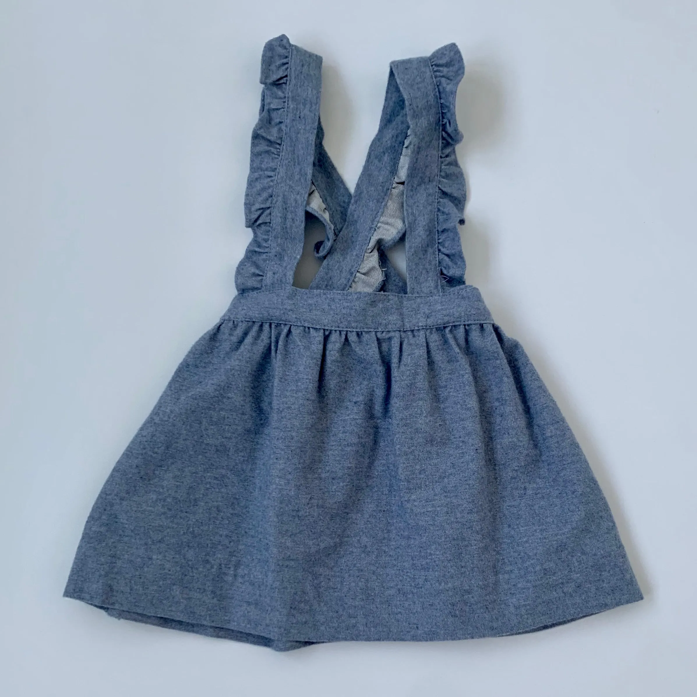 La Coqueta Blue Skirt With Frill Straps: 6 Years