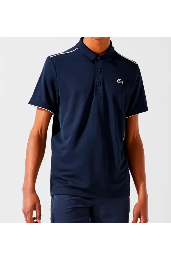 Lacoste Sport Pique S/S Polo Navy