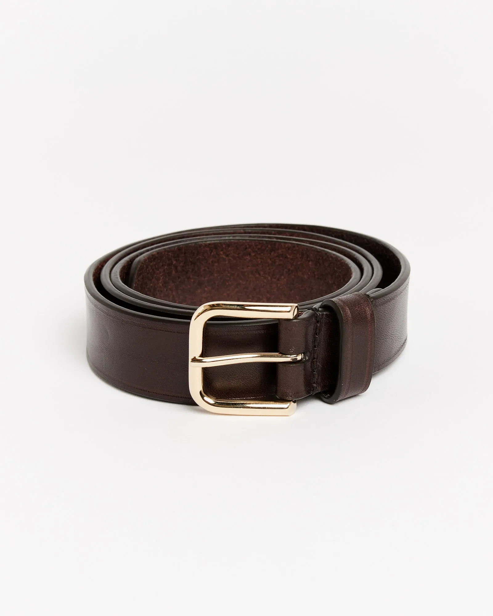 Leather Belt in Dark Brown