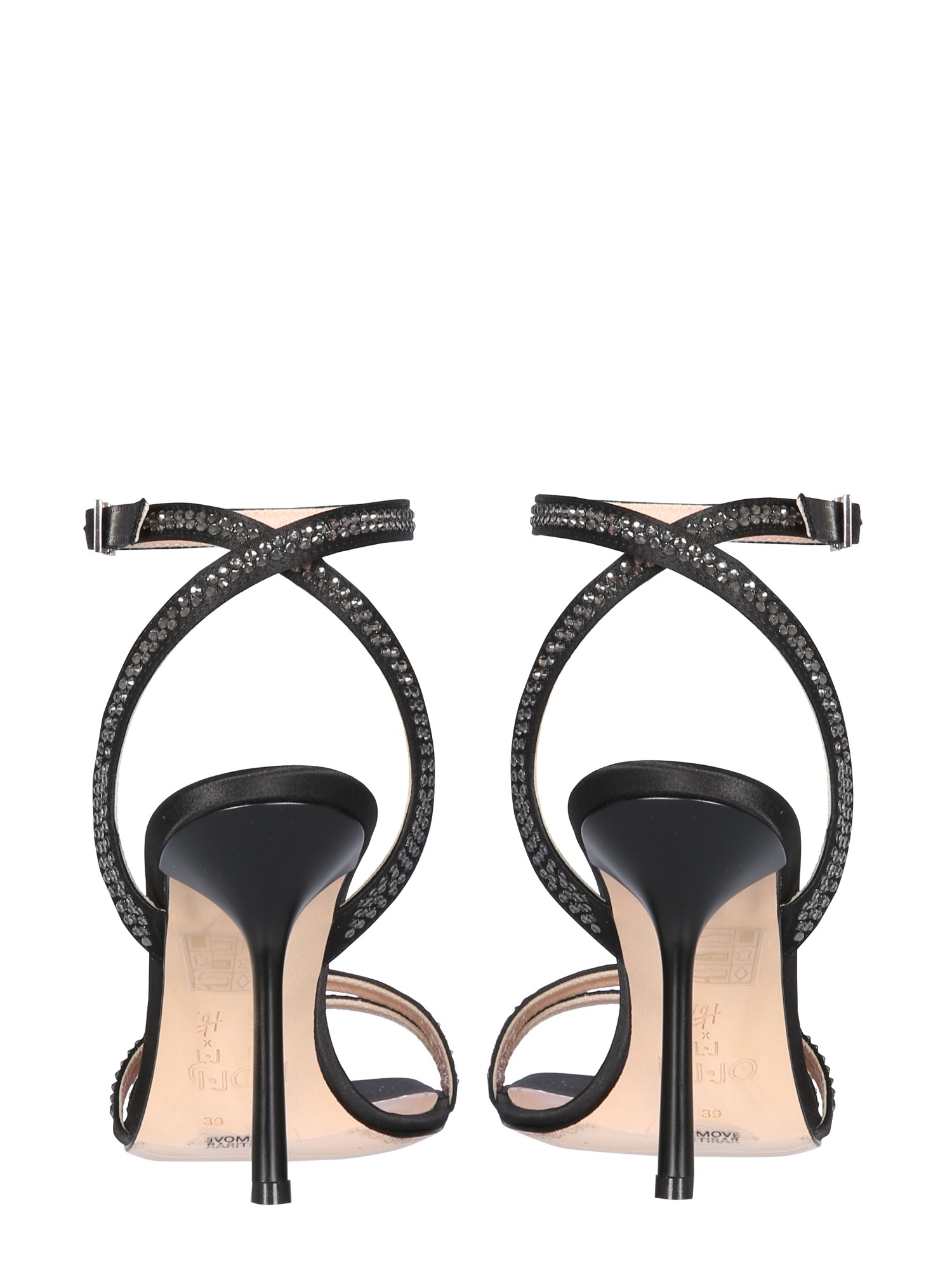 LEONIE HANNE X LIU JO    CAMELIA LEATHER SANDALS