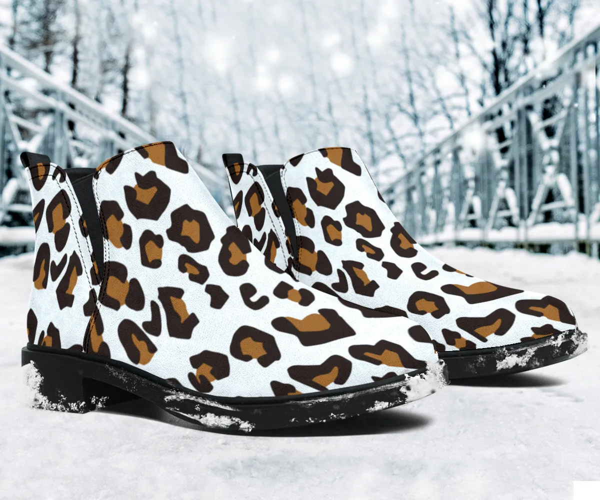 Leopard Print Design Chelsea Boots