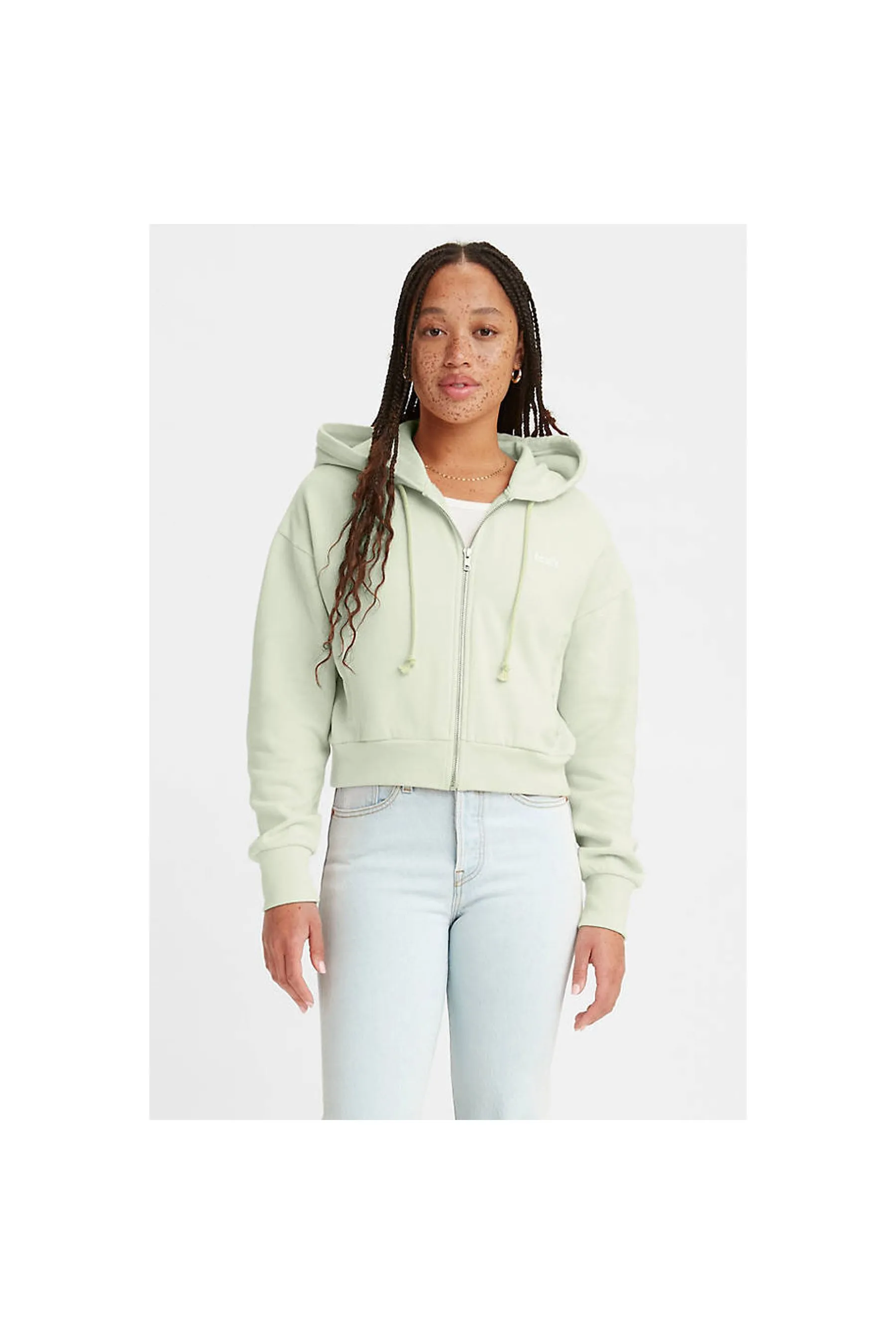 Levi's ® Media Zip Hoodie Meadow Mist Meadow Mist Green Women Hoodies