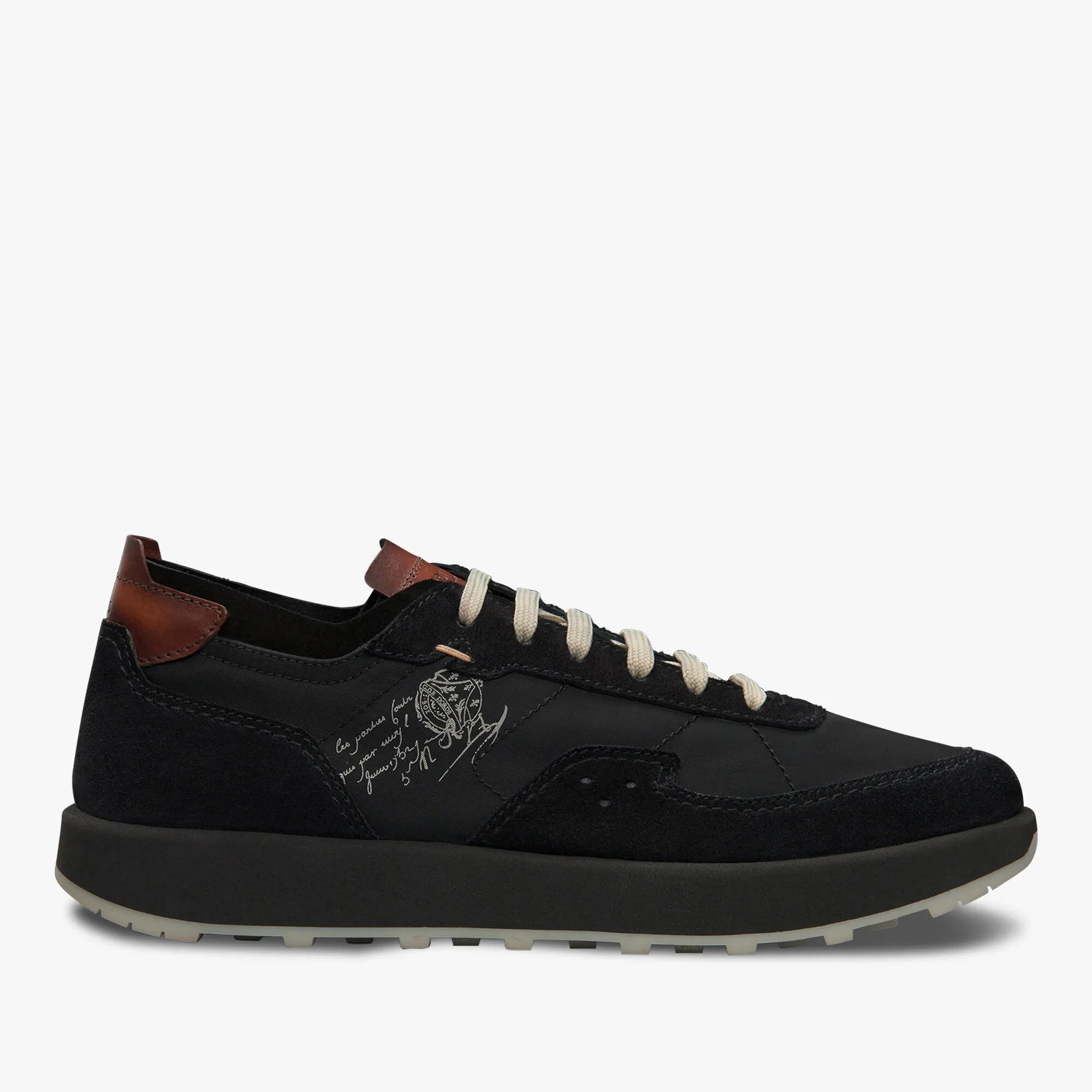 Light Track Suede Calf Leather and Nylon Sneaker