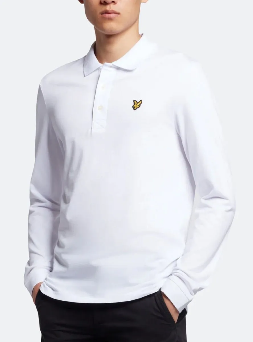 Lyle & Scott Casual Long Sleeve Polo Shirt White