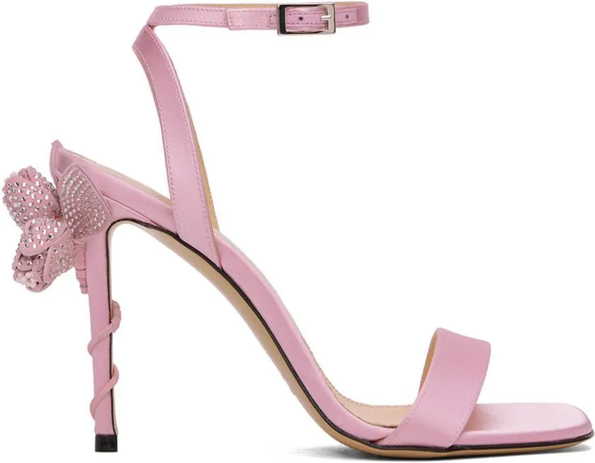 MACH & MACH Pink Wonder Tulip Heeled Sandals