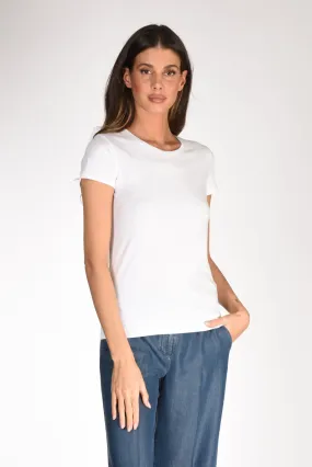 Majestic Filatures Paris Tshirt M. Corta Bianco Donna