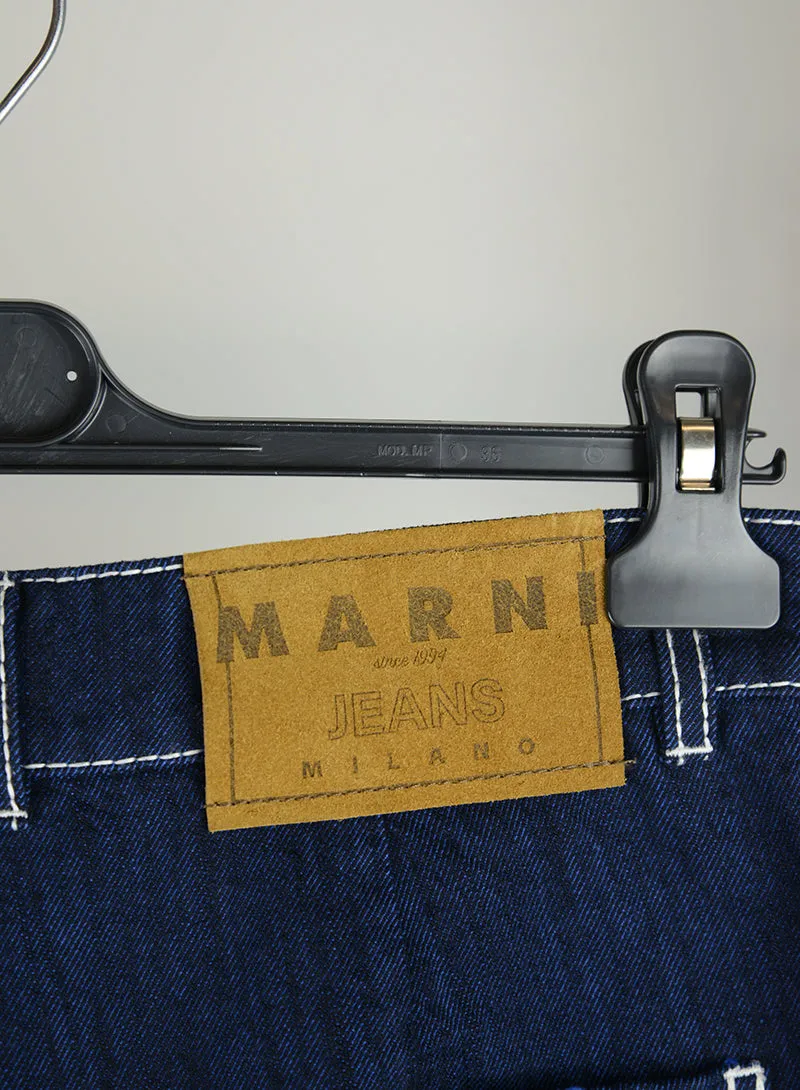 Marni Jeans Blu con strappi - Tg. 40