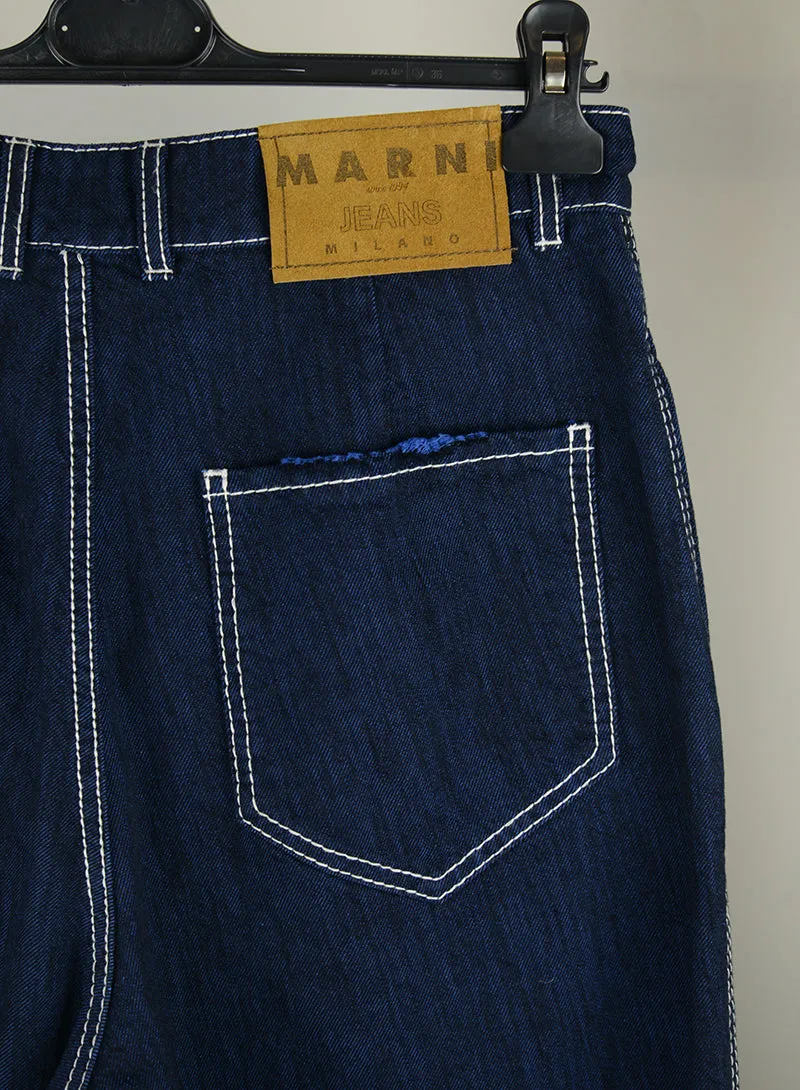 Marni Jeans Blu con strappi - Tg. 40