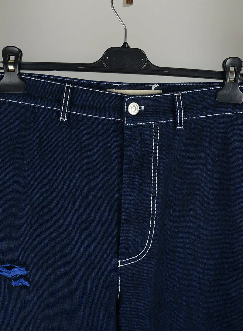 Marni Jeans Blu con strappi - Tg. 40