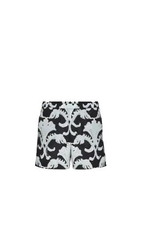 Metamorphos Wall Print Swim Shorts - Black\Grey