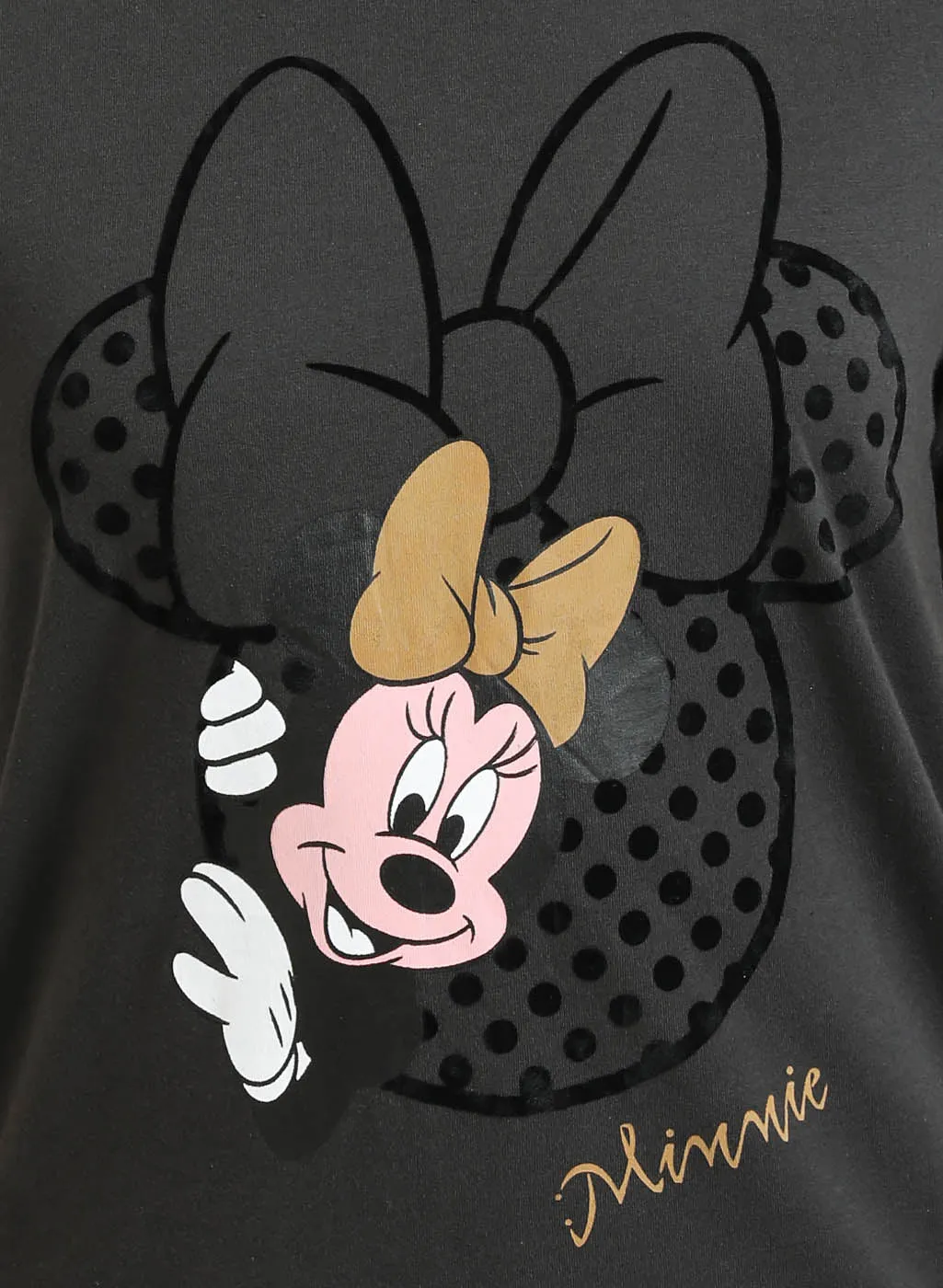 Minnie Mouse Disney Flock Print Tee