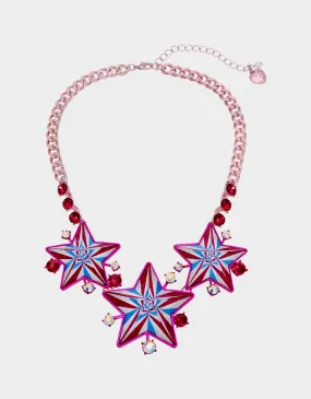 MISS USA STAR FRONTAL NECKLACE MULTI