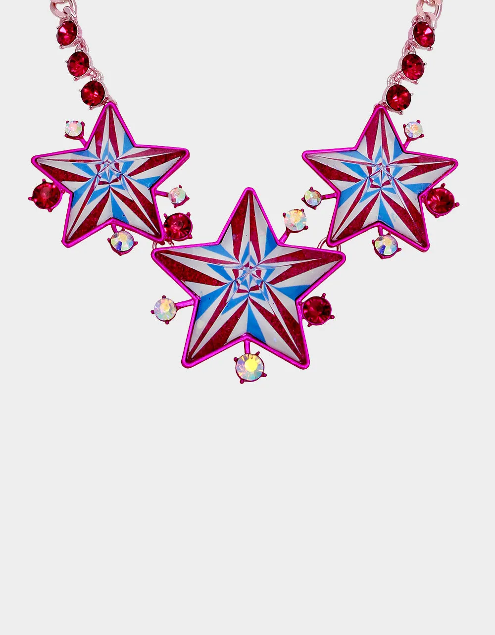 MISS USA STAR FRONTAL NECKLACE MULTI