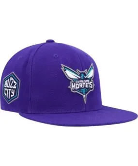 Mitchell & Ness Men's NBA Charlotte Hornets Side Core 2.0 Snapback Hat