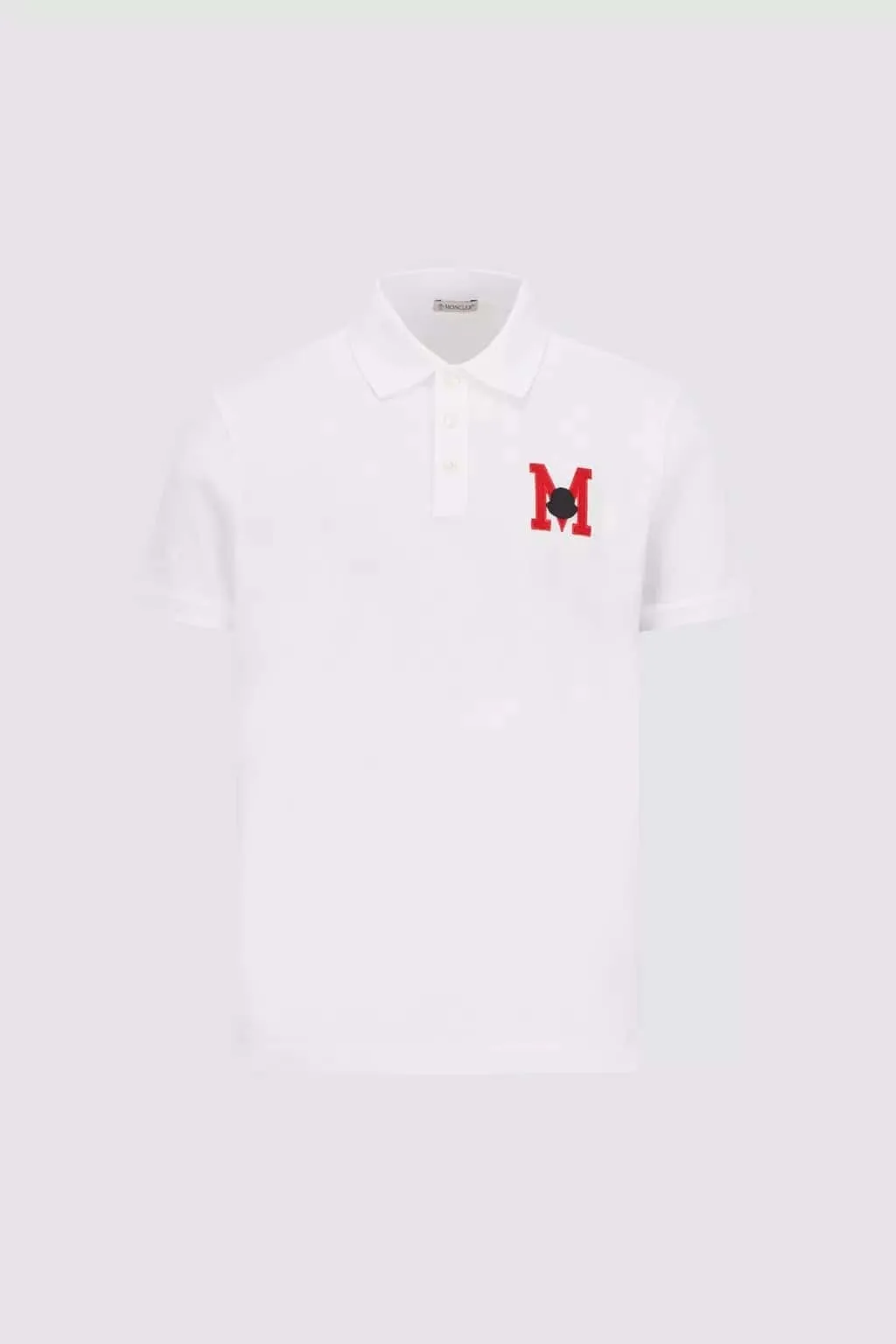 MONCLER  |Embroidered Monogram Polo Shirt