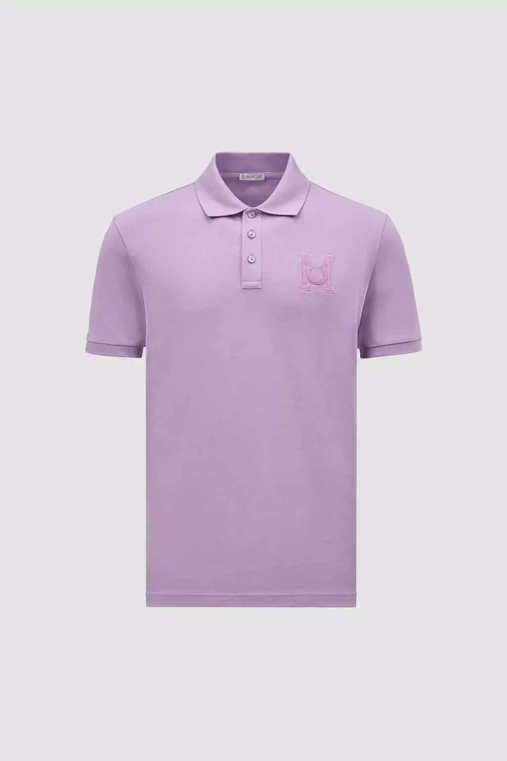 MONCLER  |Embroidered Monogram Polo Shirt