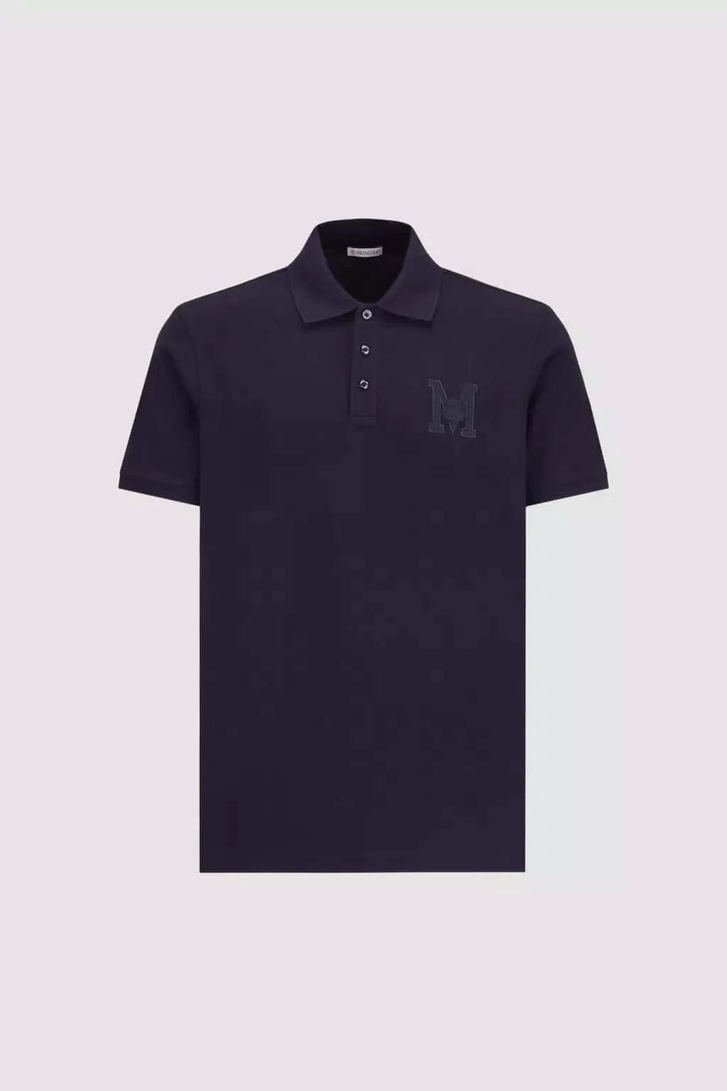 MONCLER  |Embroidered Monogram Polo Shirt