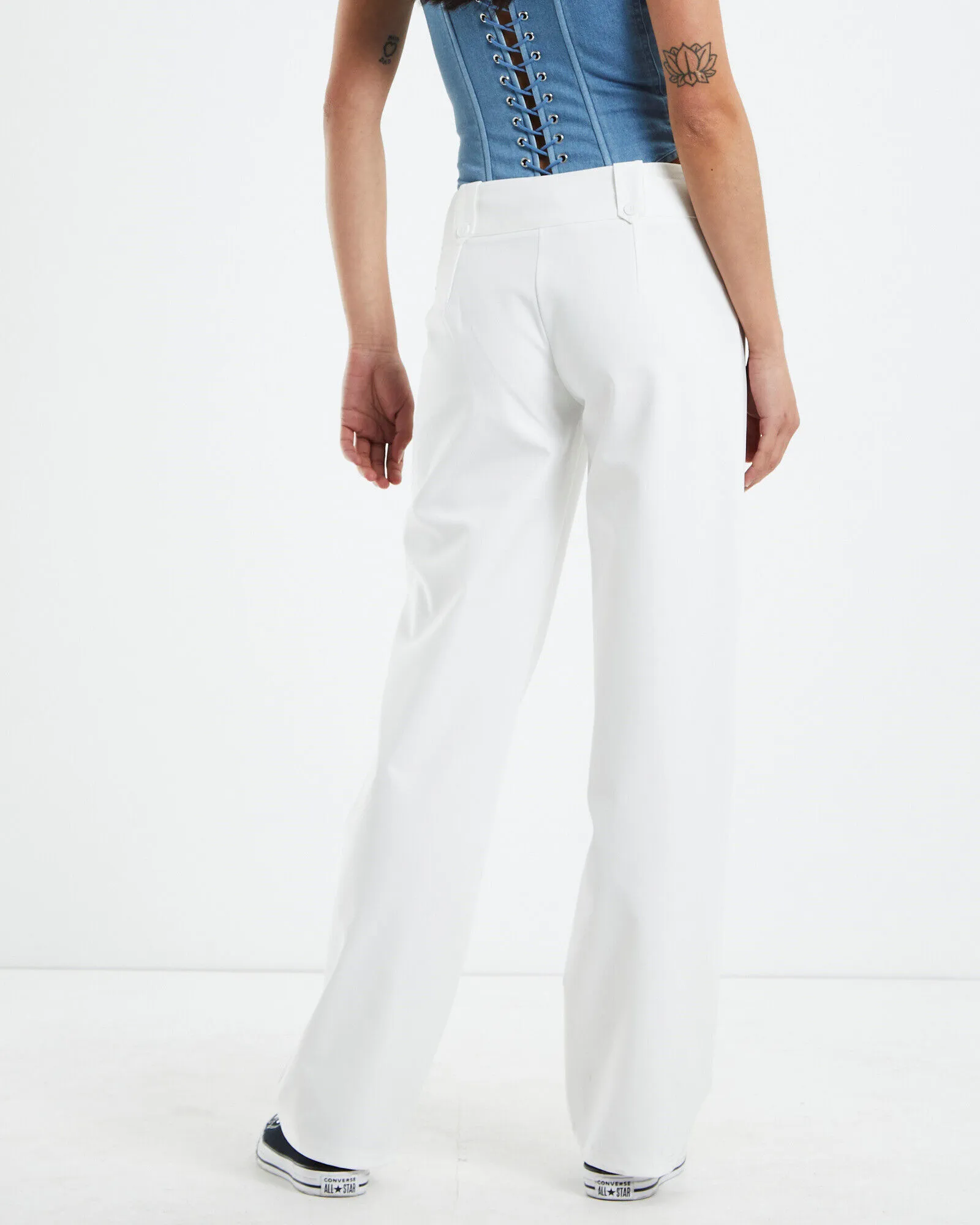 Neon Hart Jaylee Low Rise Pants White