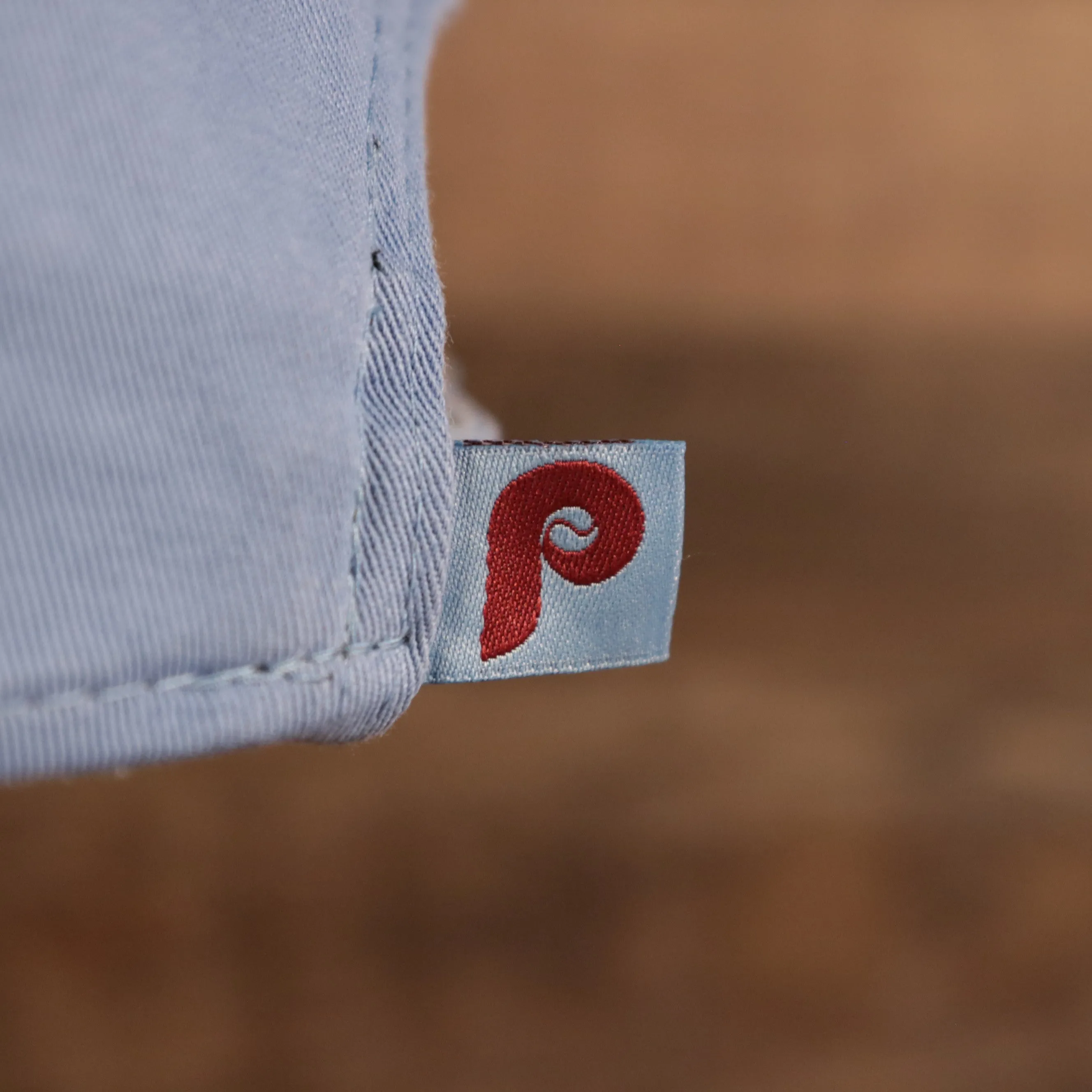 NEW ERA | PHILADELPHIA PHILLIES |  COOPERSTOWN PHILLIES LOGO FRONT | CUSTOM CAP | VINTAGE LOGO CAROLINA BLUE WITH CARDINAL LOGO 