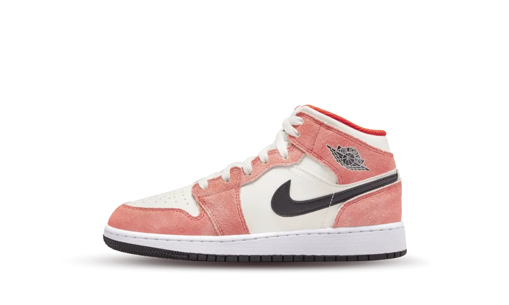 Nike Air Jordan 1 Mid SE Orange Suede