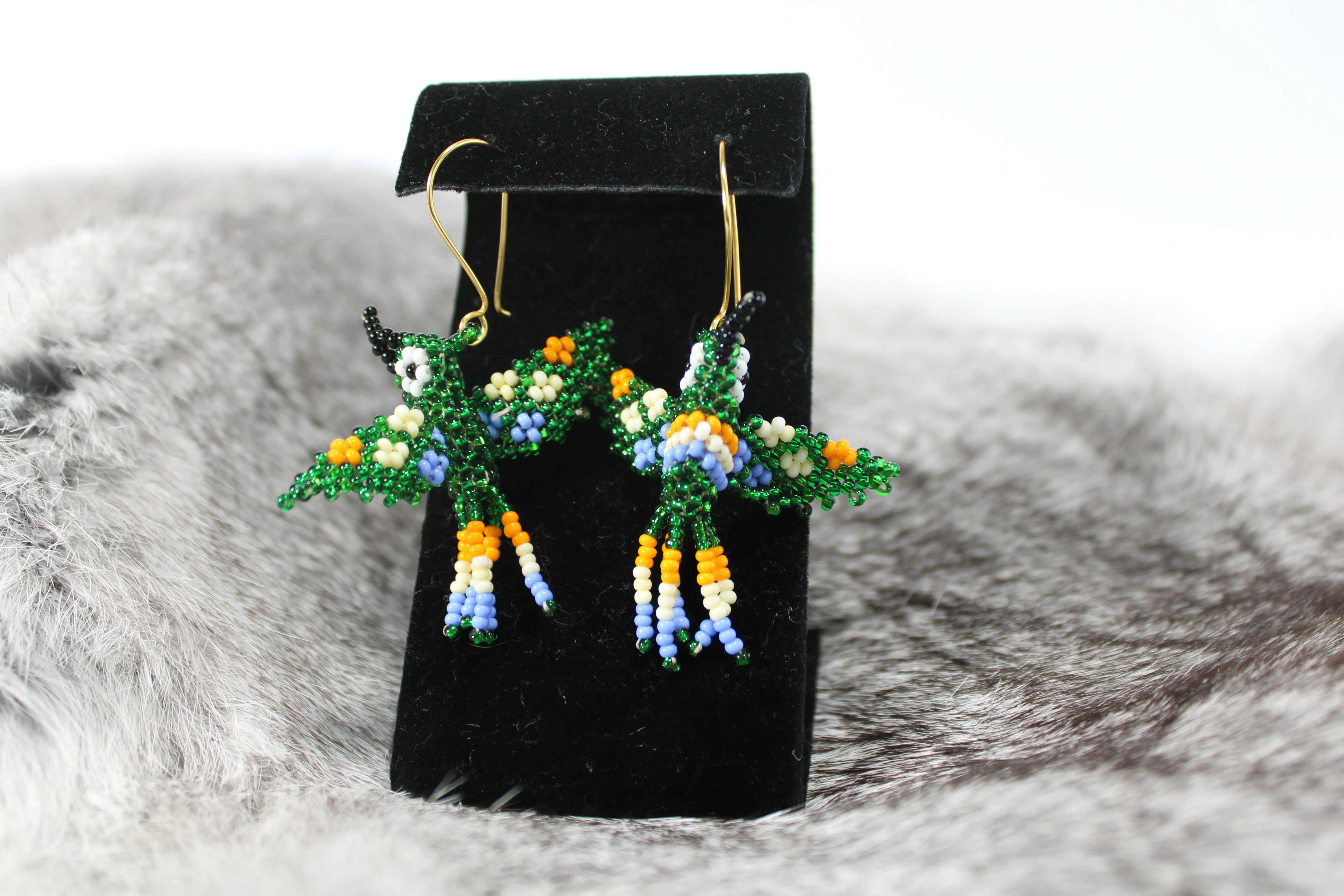 PA RO beaded earrings