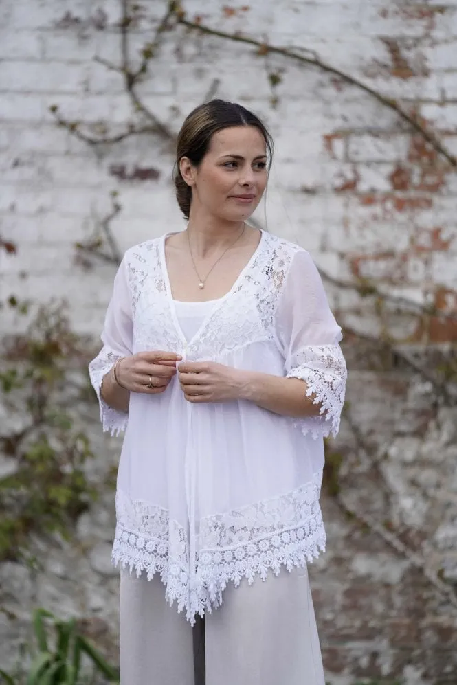 Penelope Silk Lace Blouse