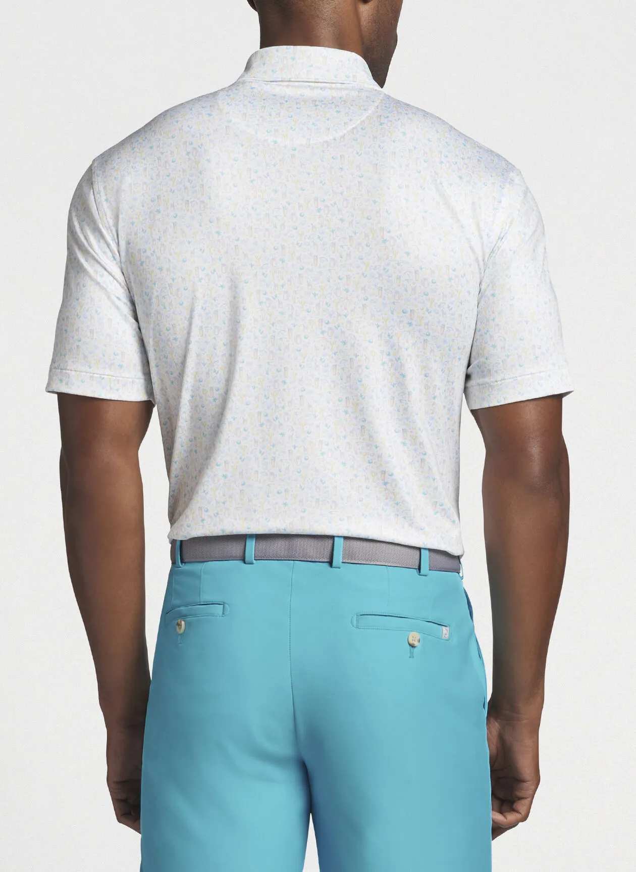 PETER MILLAR Half & Half Performance Jersey Polo