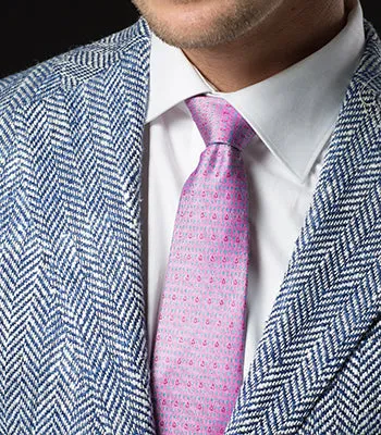 Pink/Blue Numbers Tie