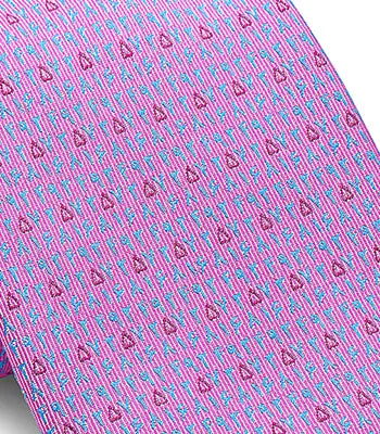 Pink/Blue Numbers Tie