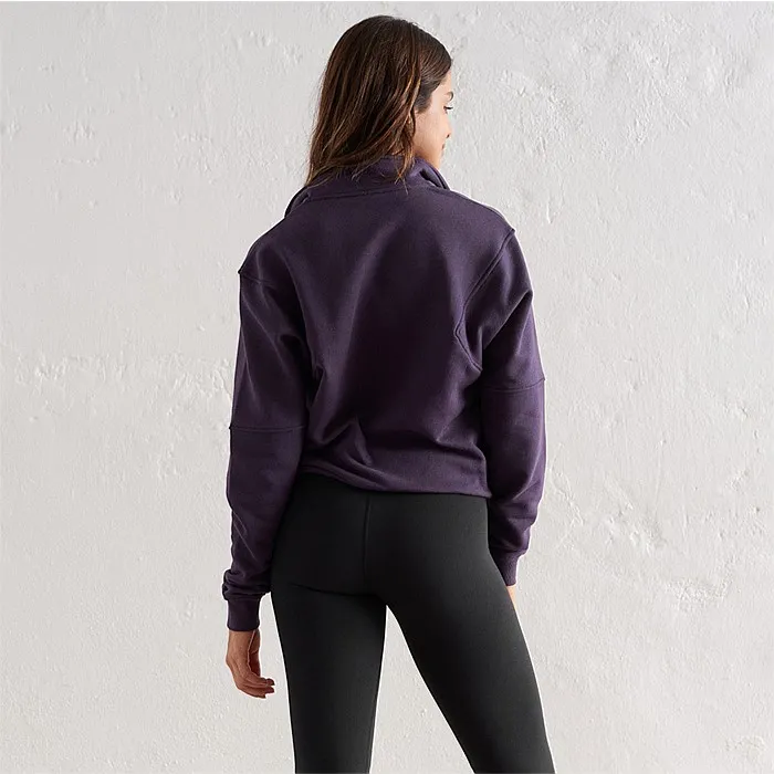 Plum Logo Sweat Half Zip | Hoodies & Crews | Stirling Sports