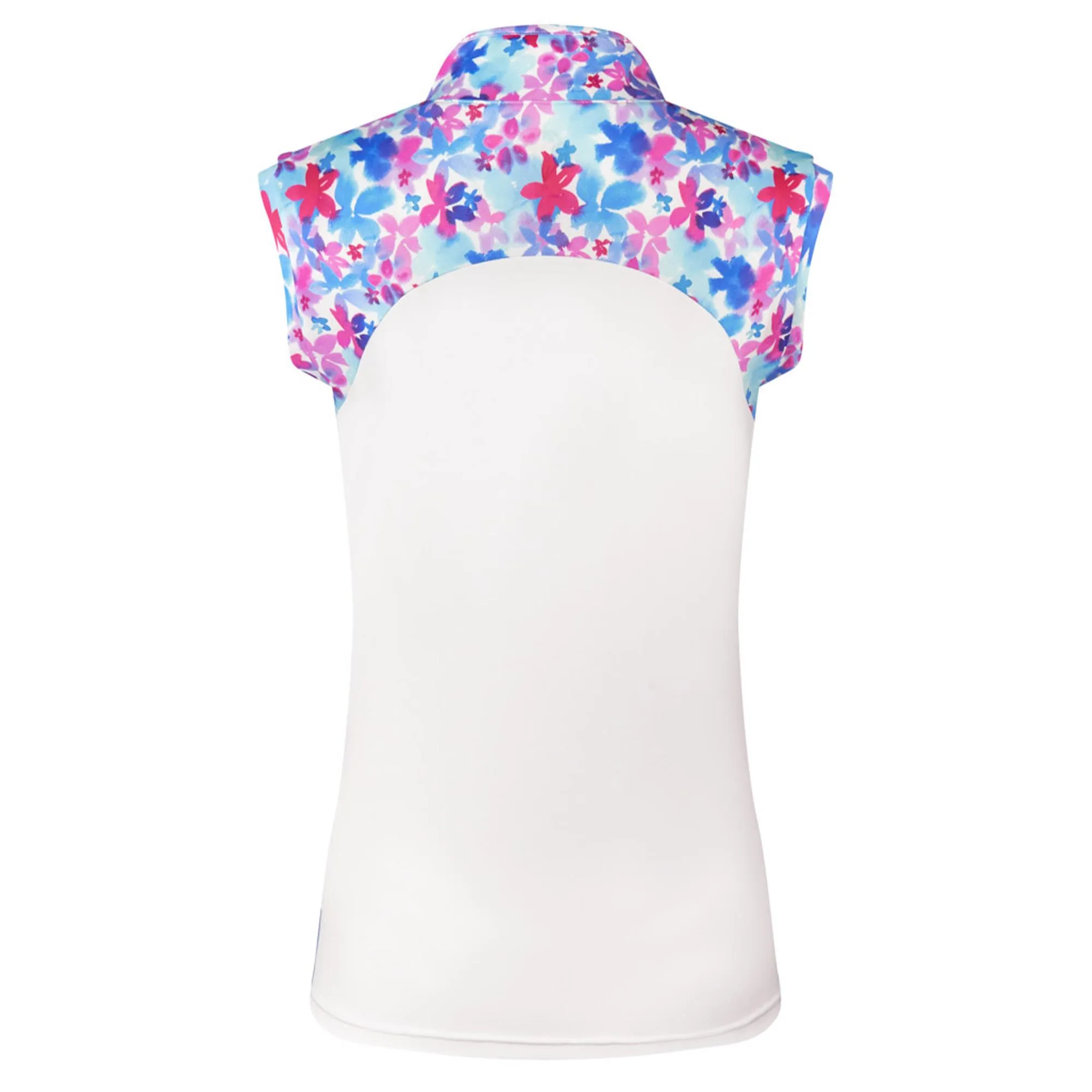 Pure Golf Spirit Ladies Sleeveless Golf Polo Watercolour Daydream