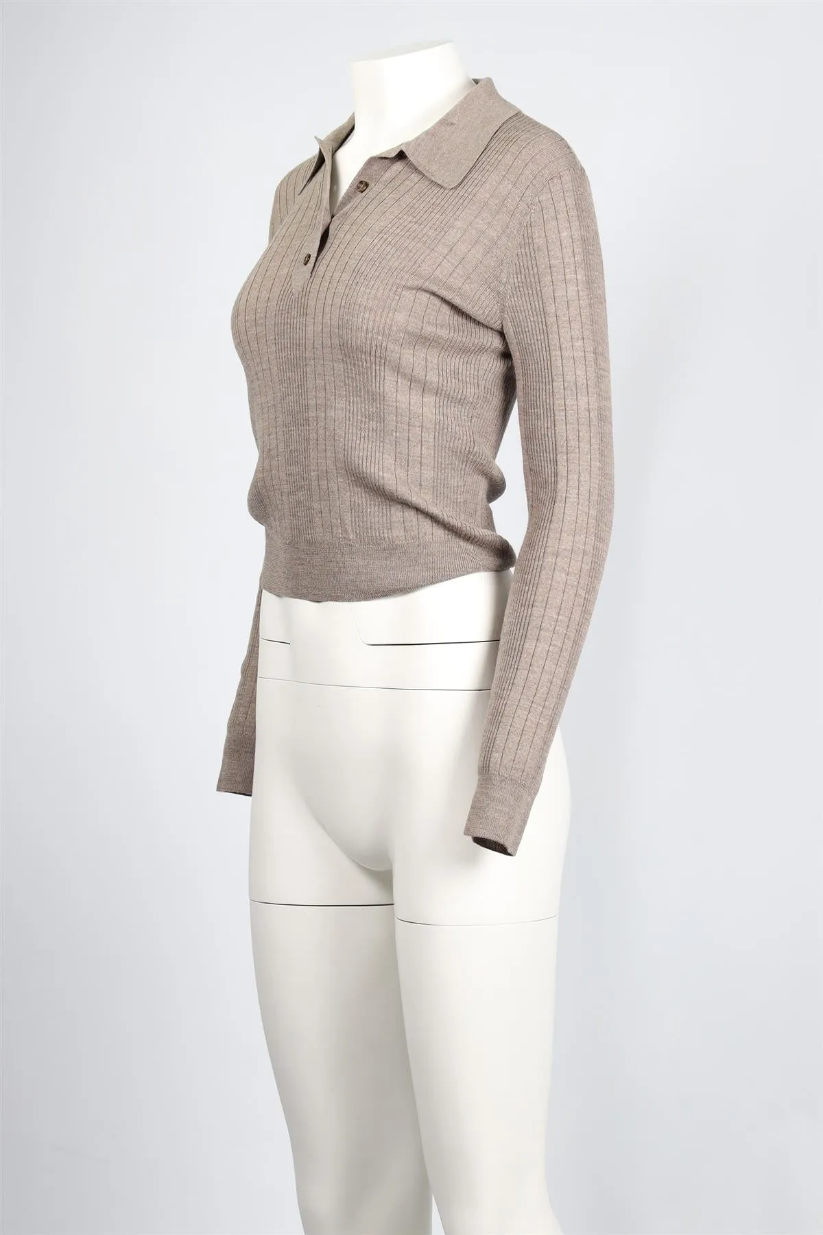 REFORMATION BEIGE WOOL SWEATER SMALL