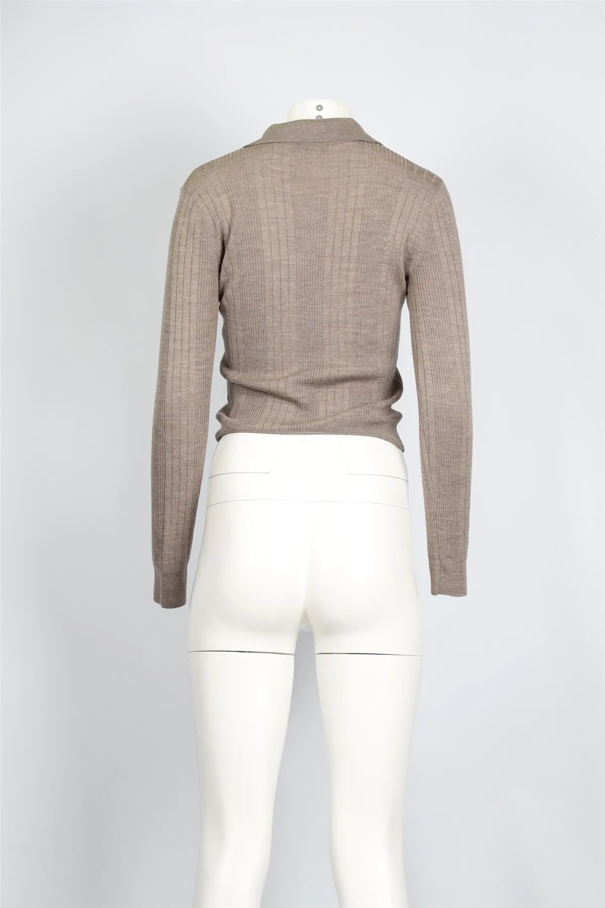 REFORMATION BEIGE WOOL SWEATER SMALL