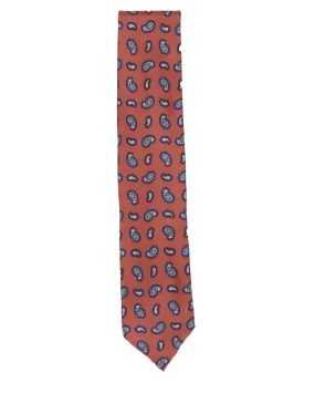 Rust Paisley Silk Tie