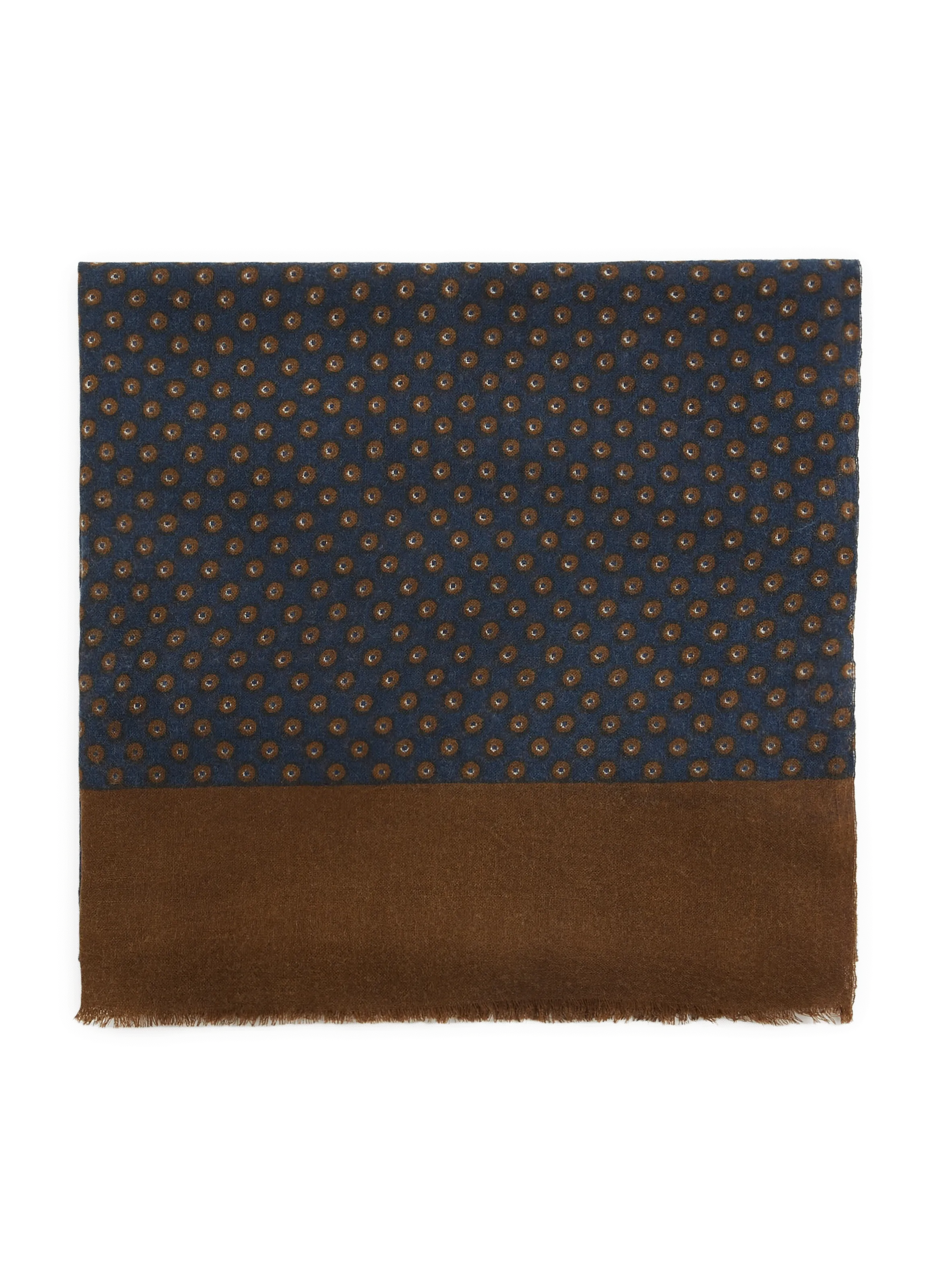 Saison 1865  Patterned scarf - Blue