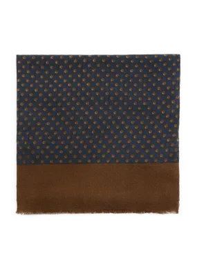 Saison 1865  Patterned scarf - Blue