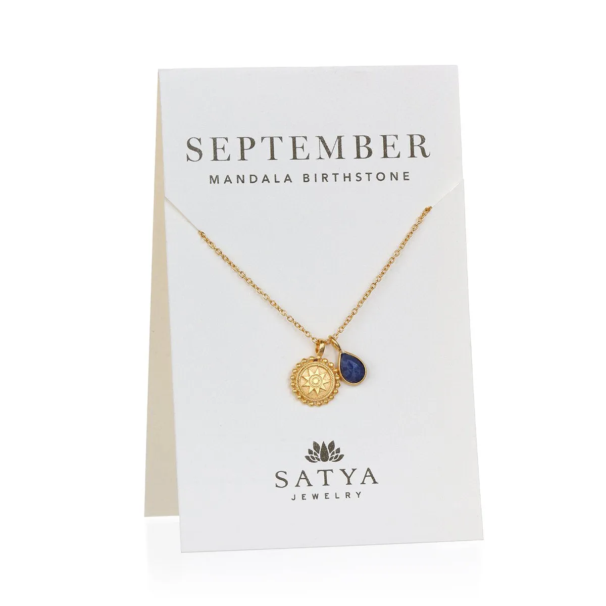 Satya Mandala September Birthstone Necklace