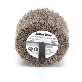 Scotch-Brite™ 7000121151 Cut and Polish Flap Brush, 2 in x 1 in x 1/4 in a Medium