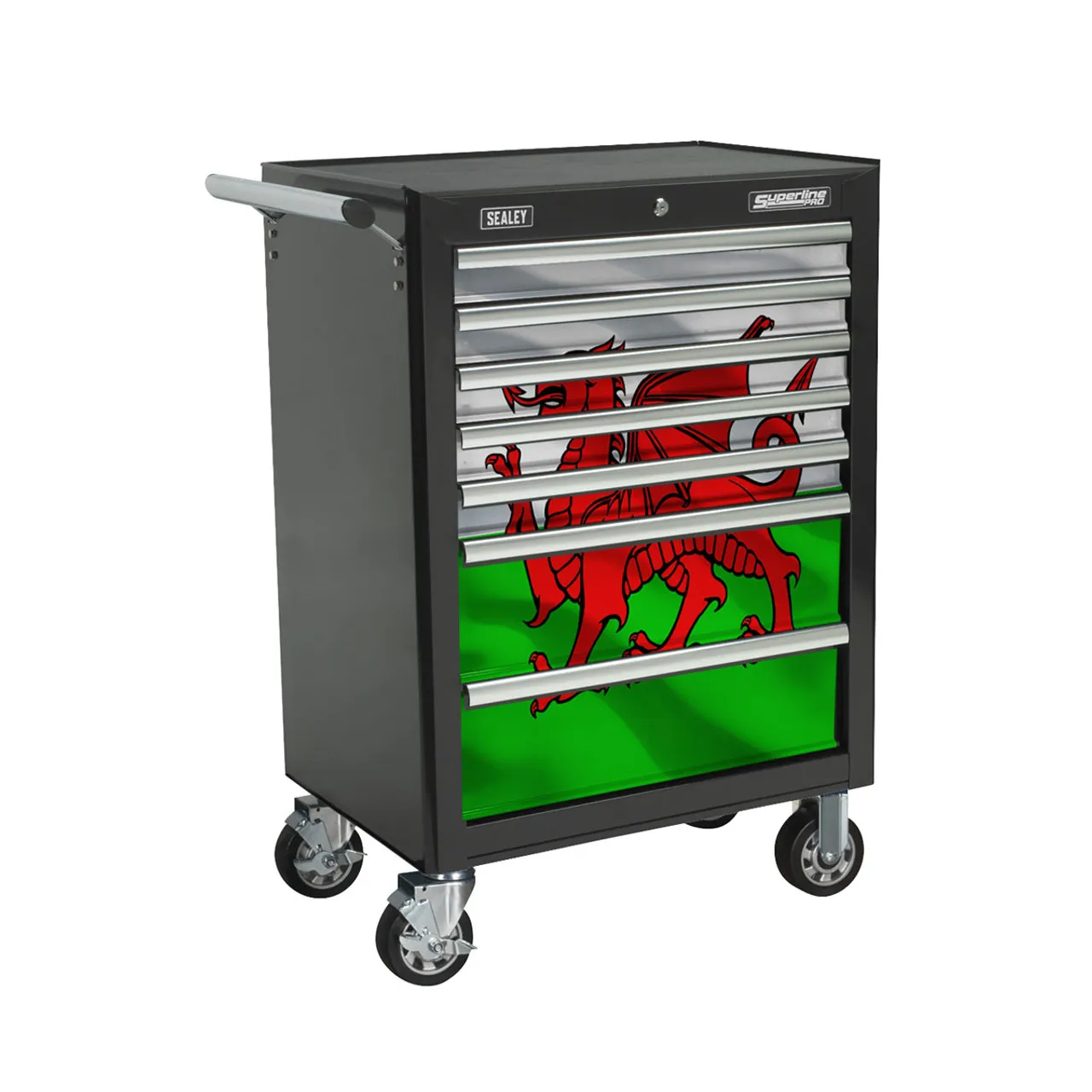 Sealey AP26479TBWALES Wales Graphics 7 Drawer Rollcab Kit