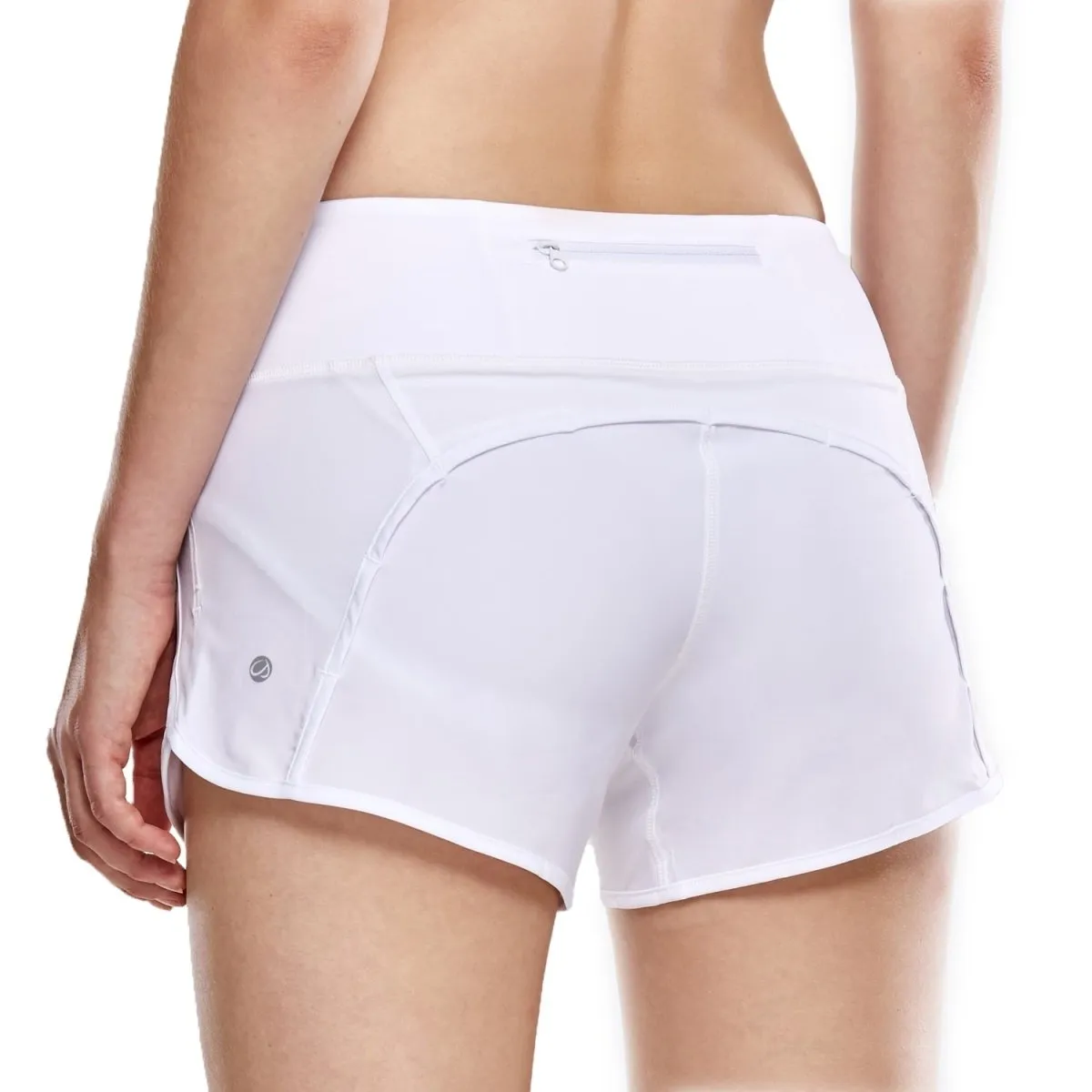 Shorts de sport pour femme avec poche à fermeture éclair CRZ Yoga - R403