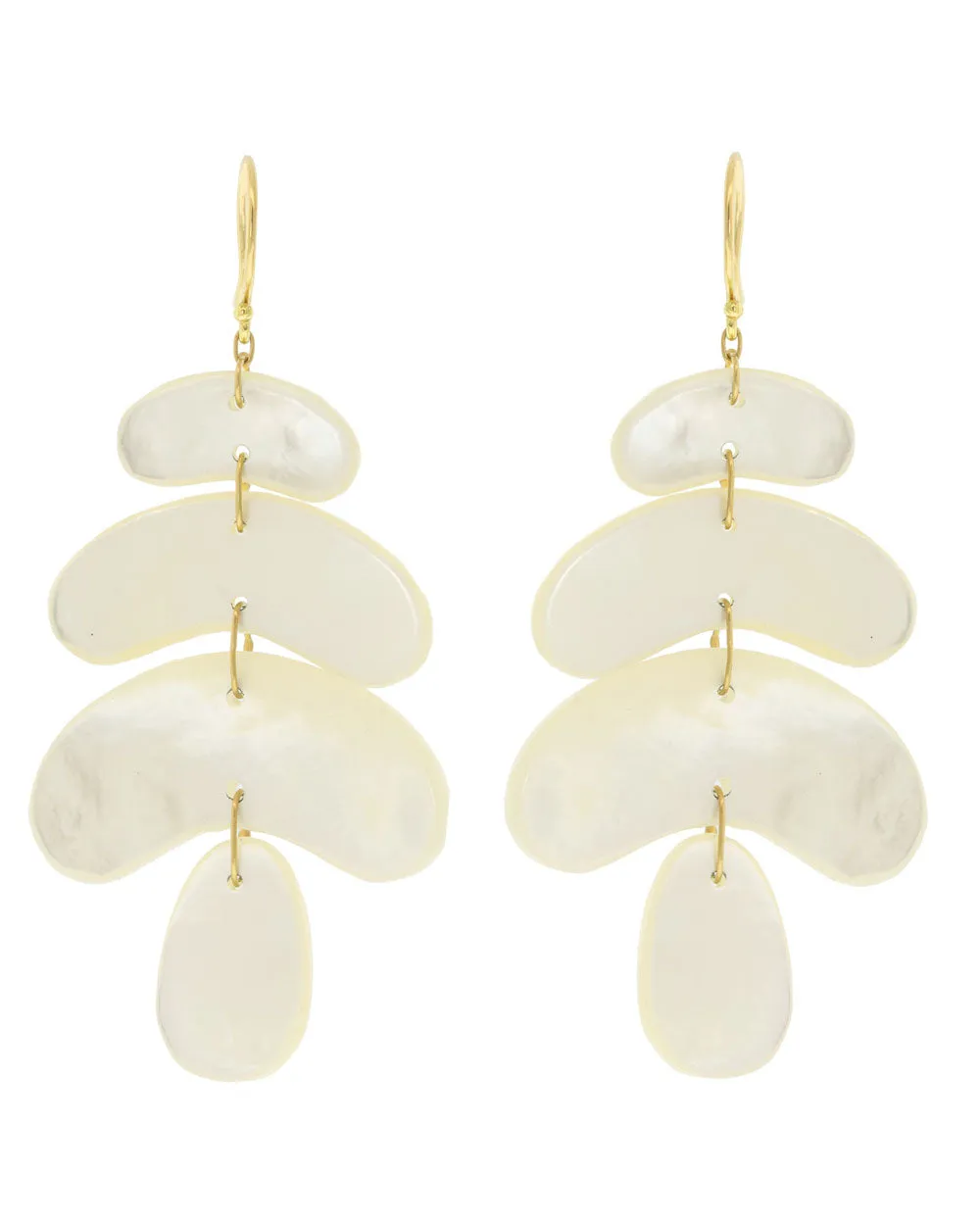 Small Totem Mother of Pearl Earrings